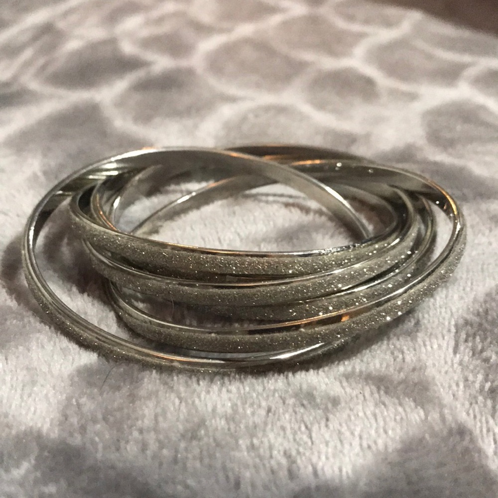 Express Silver Glitter Bracelet!!!